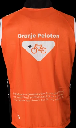 36 Fietskleding Heren>Oranje peloton Windbreaker!