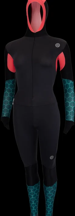 AGU Schaatskleding>Hybrid schaatspak Tile dames Green/Pink/Grey