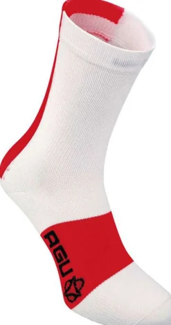 AGU Fietssokken|Overig>Linea Summer Fietssok Wit/Rood
