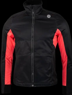 AGU Fietskleding Heren|Schaatskleding>Soft Shell Jacket Hexa Camo Orange/Dark Grey