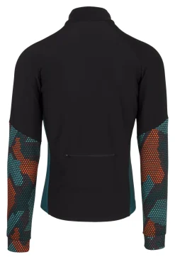 AGU Fietskleding Heren|Schaatskleding>Thermo jacket Hexa Camo Green/Orange/Iron Grey