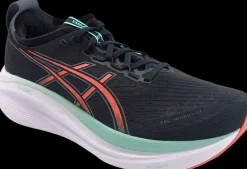 Asics Hardloopschoenen>Nimbus 27 black/coral reef