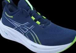 Asics Hardloopschoenen>Nimbus 26 french blue/electric lime