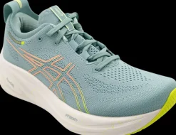 Asics Hardloopschoenen>Nimbus 26 light celadon / safety yellow