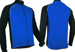 Avento Fietskleding Heren|Skeelerkleding>schaatsjack windstopper zwart/blauw
