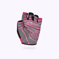 Bjorka Wielerhandschoenen Kort>Wielerhandschoen Isoard Pink Fluo/Black