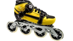 Bont Skates Voor Kids|Inline Skates En Skeelers>Pursuit Skate Yellow/Black Skate Kids 84mm