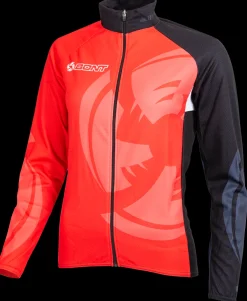 Bont Skeelerkleding|Schaatskleding>Rood-zwart fiets/skeeler Jack