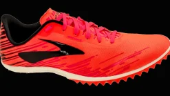 Brooks Spikes>Men's Mach 18 orange/pink/black