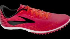 Brooks Spikes>Women's Mach 18 pink/orange/black