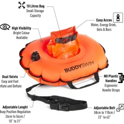 Dare2Tri Zwemaccessoires|Triathlon Accessoires>Hydrastation swim buoy 10 ltr