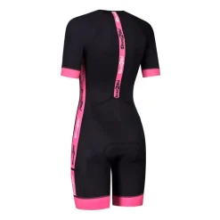 Dare2Tri Triathlon Pakken>Woman's Coolmax short sleeve tri-suit Black-pink