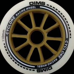 DMB Skeelerwielen>Cyclone 110 wit/bruin