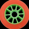 DMB Skeelerwielen>rood/groen 100 (set van 8 stuks)