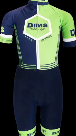 DMB Skeelerkleding>speed skating groen/blauw