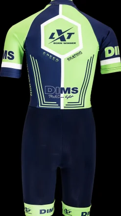 DMB Skeelerkleding>speed skating groen/blauw