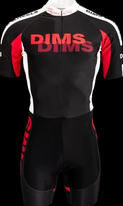 DMB Skeelerkleding>speed skating zwart/wit/rood