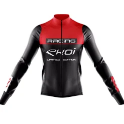 Ekoi Fietskleding Heren>TRUI RACING 7° ROOD ZWART