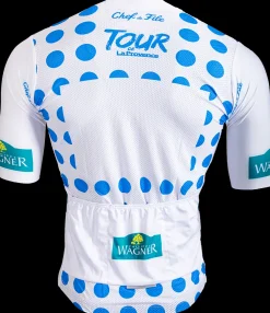 Fietskleding Heren>fietsshirt Tour de la Provence blauw/rode stippen