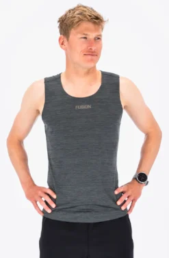 Fusion Hardloopshirts>mens C3 singlet grey