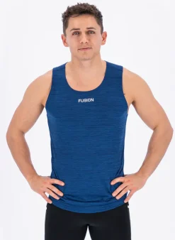 Fusion Hardloopshirts>mens C3 singlet night blue