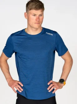 Fusion Hardloopshirts>mens C3 t-shirt night blue