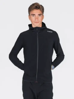 Fusion Hardloopshirts>mens recharge hoodie black