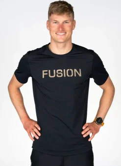 Fusion Hardloopshirts>mens recharge t-shirt black