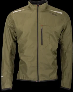 Fusion Sportjacks>mens S1 run jacket green