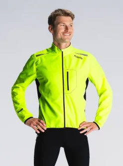 Fusion Sportjacks>mens S1 run jacket yellow