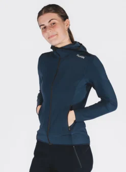 Fusion Hardloopshirts>womens recharge hoodie blue