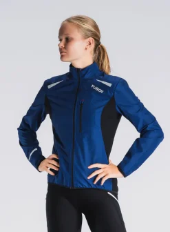 Fusion Sportjacks>womens S1 run jacket night blue