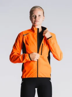 Fusion Sportjacks>womens S1 run jacket orange