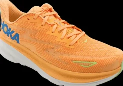 Hoka One One Hardloopschoenen>Clifton 9 solar flare / lettuce