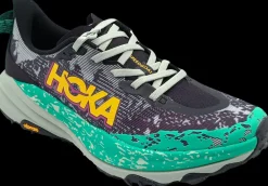 Hoka One One Trailschoenen|Hardloopschoenen>Speedgoat 6 black/aloe vera