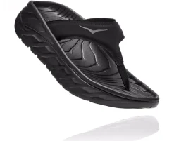Hoka One One Herstelslipper>Women's Ora recovery flip - herstel slippers - black / dark gull gray