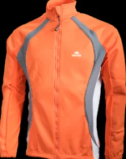 Hunter Fietskleding Heren|Skeelerkleding>2nd Layer Jack oranje/antraciet/wit