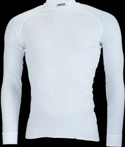 Hunter Ondershirts>shirt lange mouw White met boordje