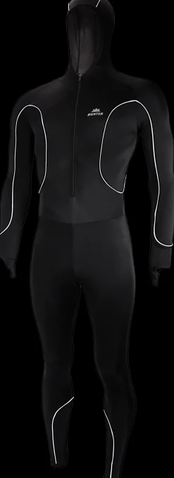 Hunter Schaatskleding>Speedpak lycra Pro met cap Zwart/Piping Wit