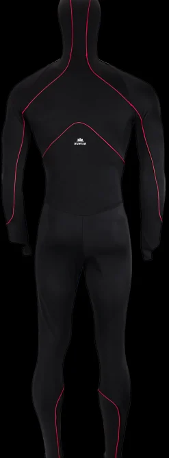 Hunter Schaatskleding>speedpak thermo zonder cap zwart/piping rood