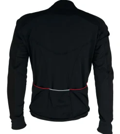 Hunter Fietskleding Heren|Skeelerkleding>Thermo Jack Pro Heren Zwart/Piping Rood