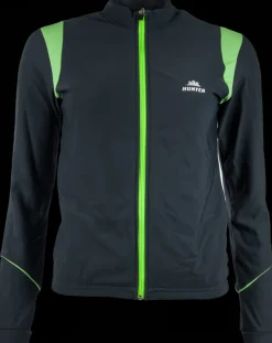 Hunter Fietskleding Heren|Skeelerkleding>Thermo Jack Titanium geel (donkere rits)