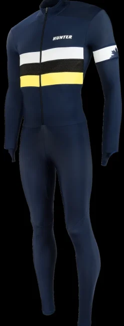 Hunter Schaatskleding>thermo marathonpak rtr speed Navy white 25404