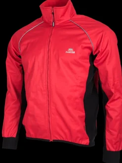 Hunter Fietskleding Heren|Schaatskleding>Windtex Jack Rood/Zwart