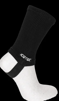 Icetec Schaatskleding>snijvaste enkelsok shorttrack zwart
