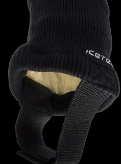 Icetec Schaatskleding>snijvaste enkelsok shorttrack zwart