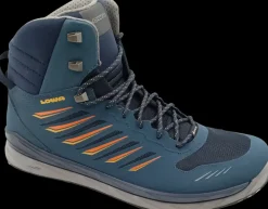 Lowa Wandelschoenen>Axos GTX Mid steel blue/orange
