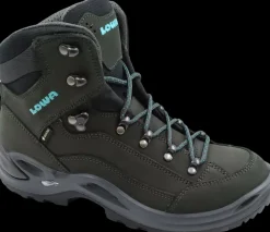 Lowa Wandelschoenen>Renegade GTX Mid asphalt/turquoise