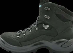 Lowa Wandelschoenen>Renegade GTX Mid asphalt/turquoise [Narrow]