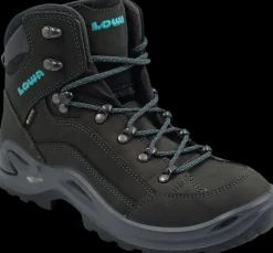 Lowa Wandelschoenen>Renegade GTX Mid ws asphalt/turquoise
